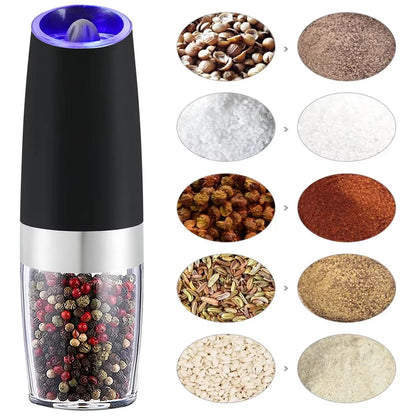 Electric Herb Coffee Grinder Automatic Gravity Induction Pepper Shaker Gravity Spice Mill Adjustable Grinder Kitchen Mill Tool